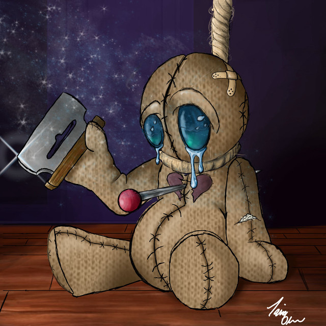 Teddy bear knife mouth hammer free wallpaper for tablet - medium preview image