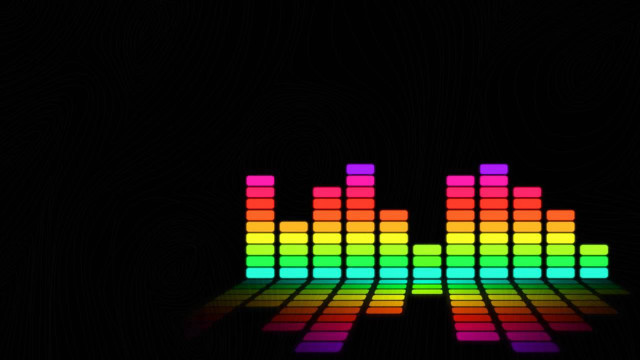 Colorful music equalizer black background #2 free wallpaper for desktop - medium preview image