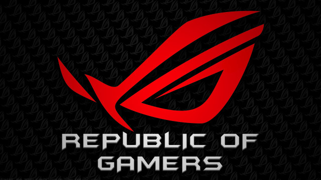 Republic of gamers logo stylized free wallpaper for desktop - medium preview image