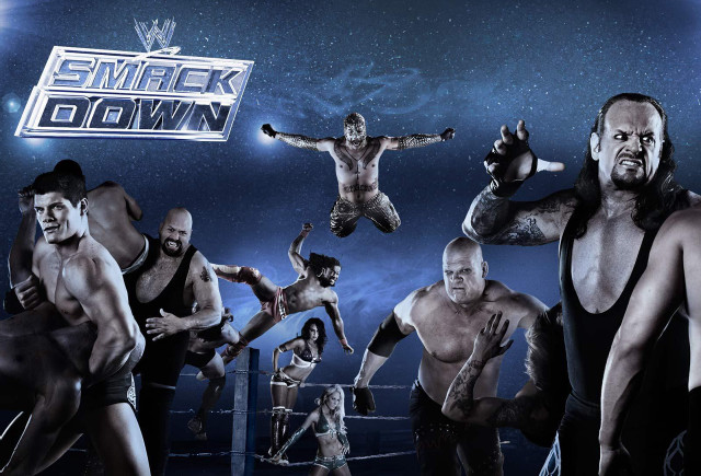 Wrestlers ring smackdown man group free wallpaper for desktop - medium preview image
