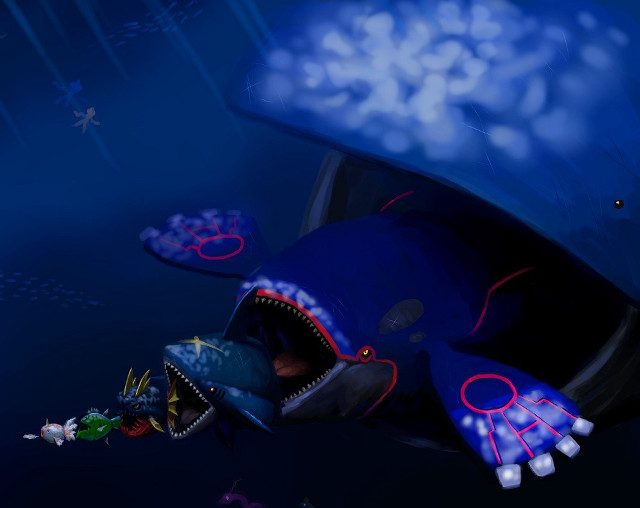 Cartoon character submarine fish mouth free wallpaper for desktop - medium preview image