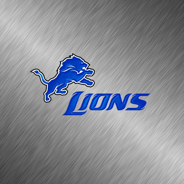 Detroit lions metal blue logo free wallpaper for tablet - medium preview image