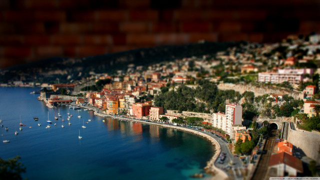 Tokyo cityscape harbor bridge ferriswheel free wallpaper for desktop - medium preview image