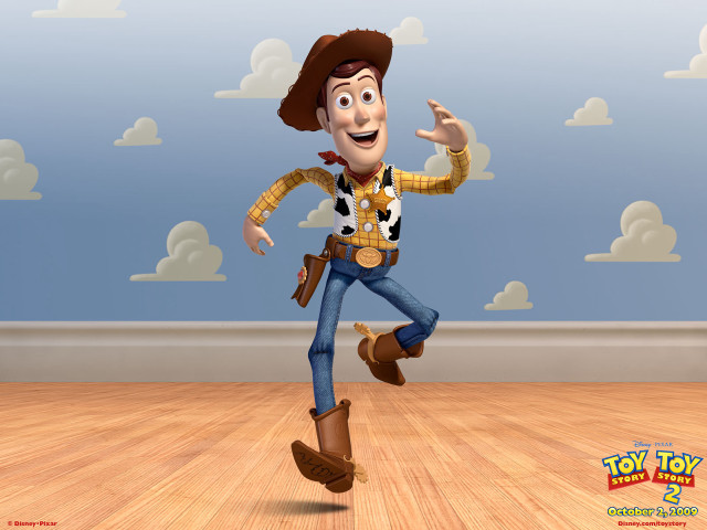 Cartoon boy running toy story free wallpaper for desktop - medium preview image
