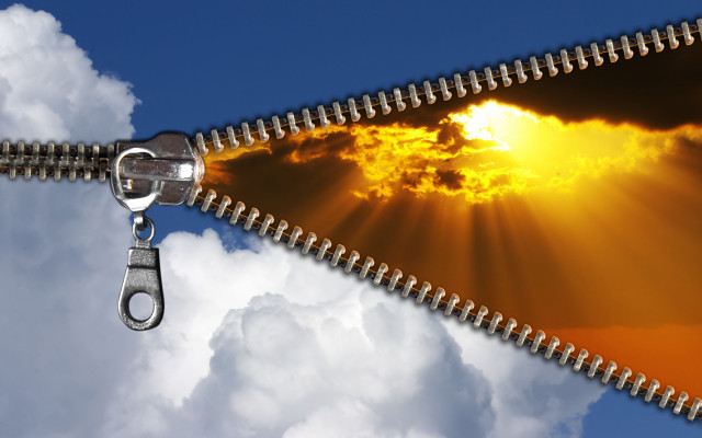 Zipper open sun sky keychain free wallpaper for desktop - medium preview image