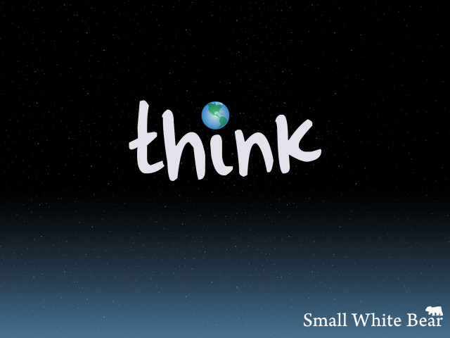 Think white ink blue earth free wallpaper for desktop - medium preview image