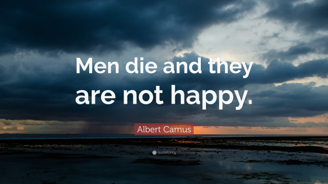 Sunset quote men die happy free wallpaper for desktop - medium preview image