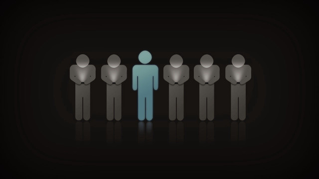 Group people standing line middle free wallpaper for desktop - medium preview image