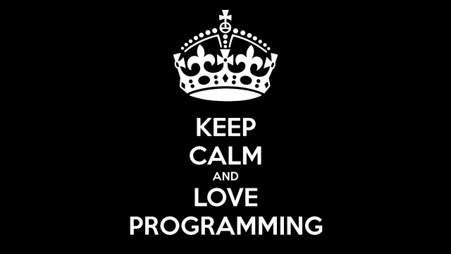 Keep calm love programming crown free wallpaper for desktop - medium preview image