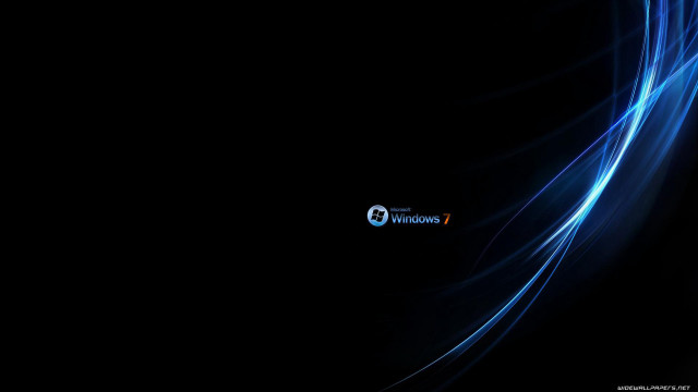 Dark background blue wave black free wallpaper for desktop - medium preview image