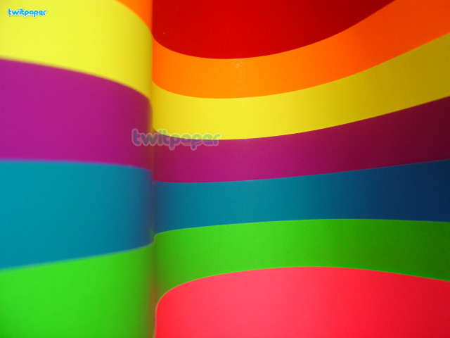 Rainbow colored wall clock side free wallpaper for desktop - medium preview image