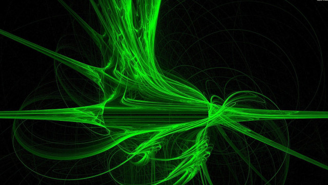 Green abstract background black swirl free wallpaper for desktop - medium preview image