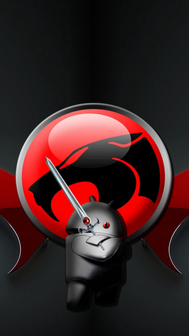 Red black logo dragon circle free wallpaper for mobile - medium preview image