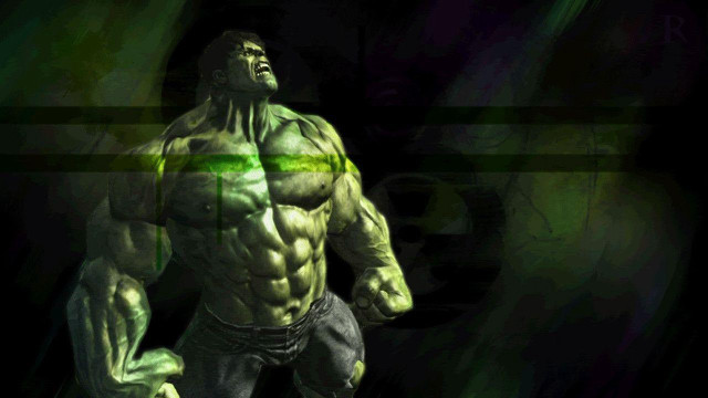 Green light man chest arms free wallpaper for desktop - medium preview image