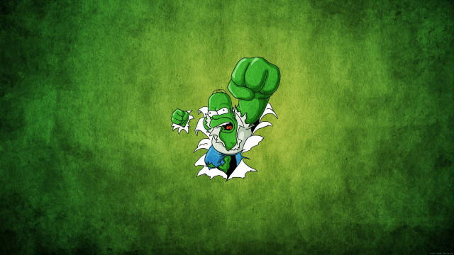 Green wall fist breaking background free wallpaper for desktop - medium preview image