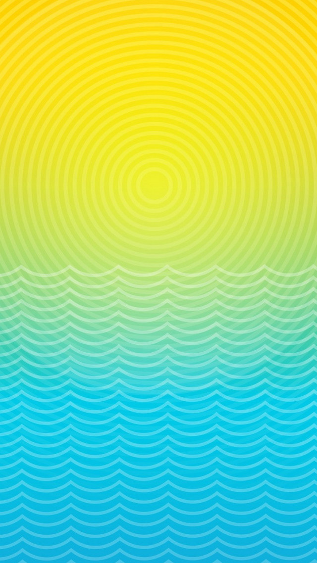Rainbow colored background waves circles free wallpaper for mobile - medium preview image
