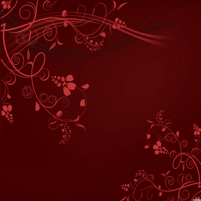 Red floral side gothic digital free wallpaper for tablet - medium preview image