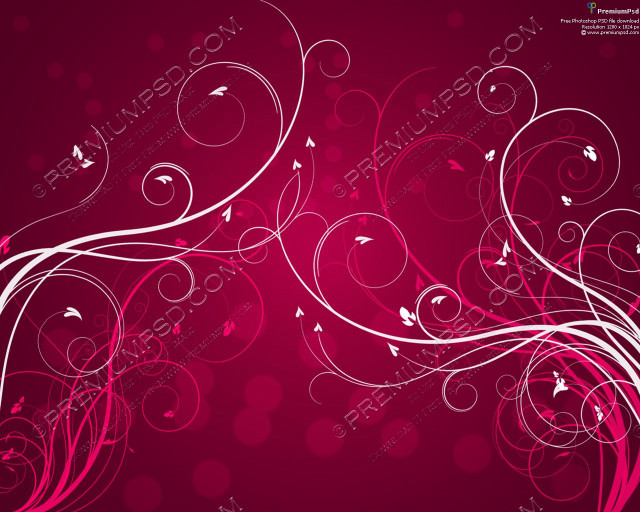 Pink background swirls bubbles pattern free wallpaper for desktop - medium preview image