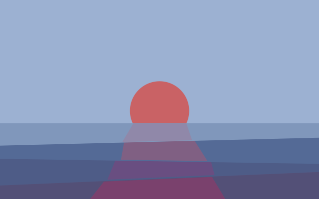 Red ball blue ocean red free wallpaper for desktop - medium preview image