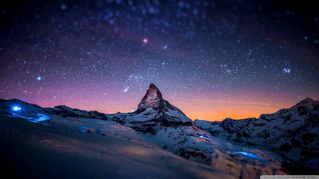 Mountain star filled sky stars #9 free wallpaper for desktop - medium preview image