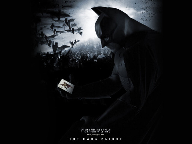 Batman poster man costume card free wallpaper for desktop - medium preview image