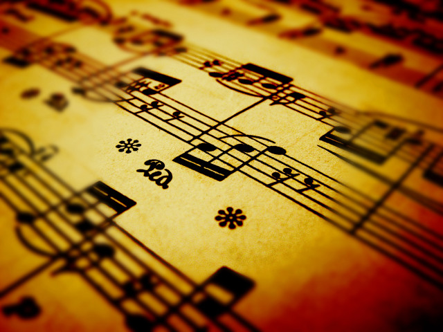 Music sheet notes symbols score free wallpaper for desktop - medium preview image