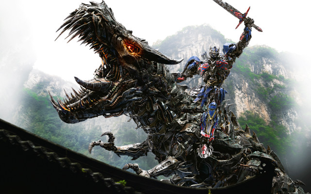 Giant robot sword background mountains free wallpaper for desktop - medium preview image