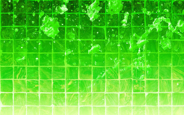 Green tiled wall water splashing free wallpaper for desktop - medium preview image