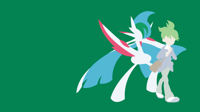 Cartoon character green background blue #2 free wallpaper for desktop - medium preview image