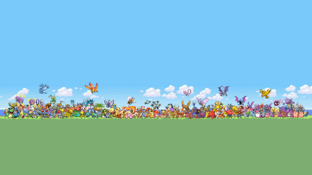 Field flowers butterflies blue sky free wallpaper for desktop - medium preview image