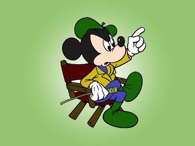 Cartoon character sitting chair green free wallpaper for desktop - medium preview image