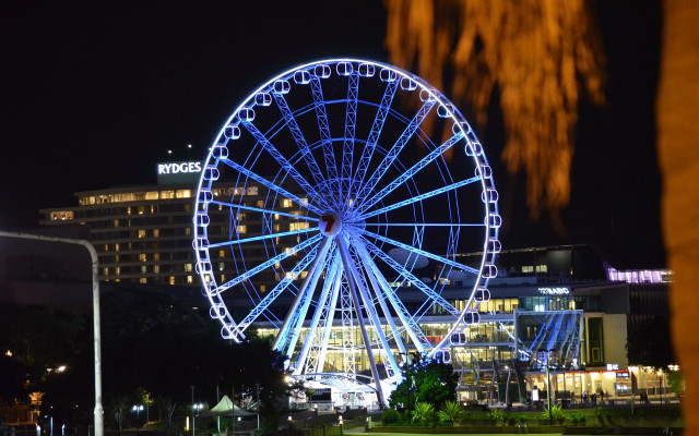 Ferris wheel night cityscape tokyo #3 free wallpaper for desktop - medium preview image