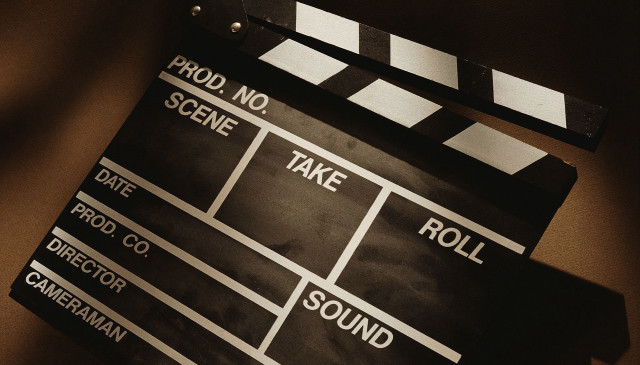 Clapper board camera cord attached free wallpaper for desktop - medium preview image