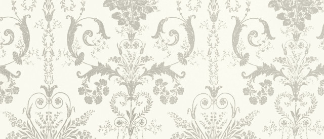 Floral wallpaper white background gray free wallpaper for desktop - medium preview image