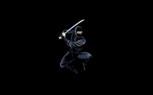 Man black outfit sword dark #7 free wallpaper for desktop - medium preview image