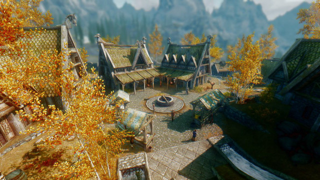 Village elder scrolls screenshot game free wallpaper for desktop - medium preview image