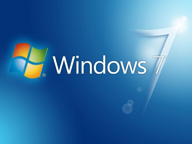 Blue windows7 logo computer screenshot free wallpaper for desktop - medium preview image