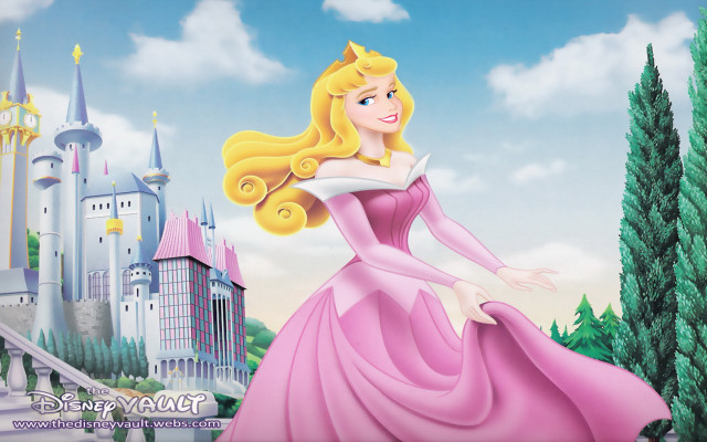 Princess pink dress castle stairs free wallpaper for desktop - medium preview image