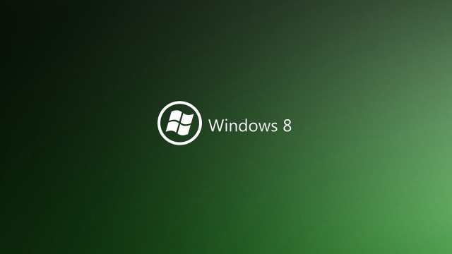 Green background windows8 logo white free wallpaper for desktop - medium preview image