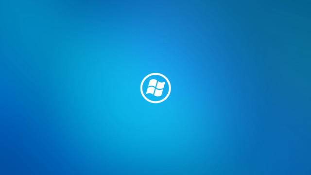 Blue background white logo white #2 free wallpaper for desktop - medium preview image