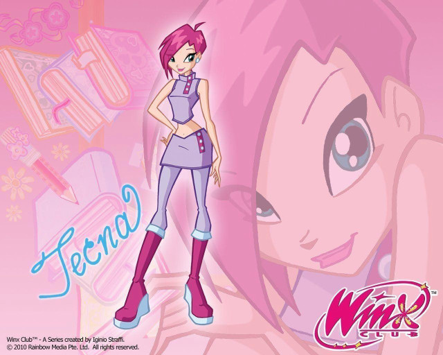 Cartoon character pink hair boots free wallpaper for desktop - medium preview image