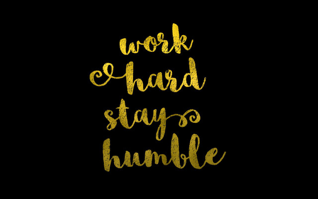 Work hard stay humble black free wallpaper for desktop - medium preview image