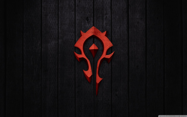 Red logo wooden wall dark free wallpaper for desktop - medium preview image