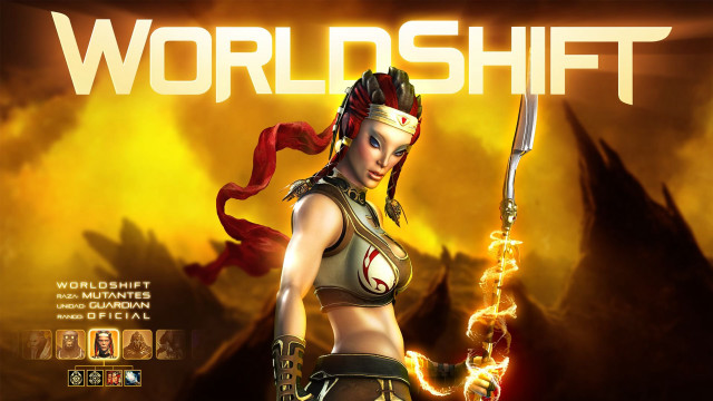 Woman costume sword flame hand free wallpaper for desktop - medium preview image