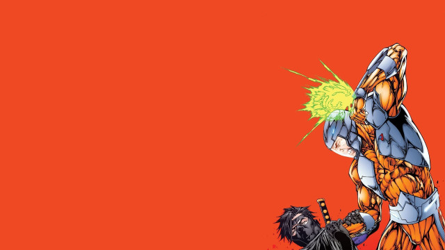 Man sword green light red free wallpaper for desktop - medium preview image