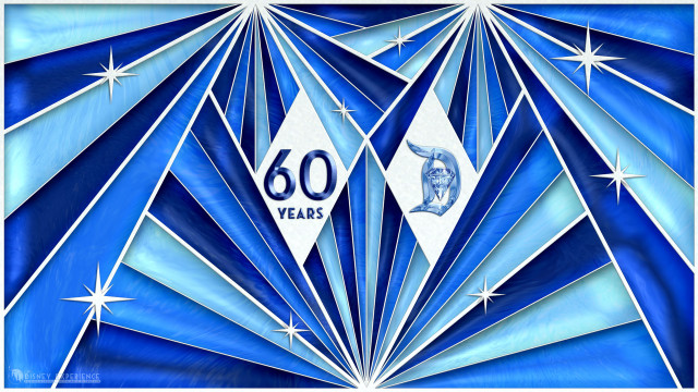 Blue art deco poster diamond free wallpaper for desktop - medium preview image