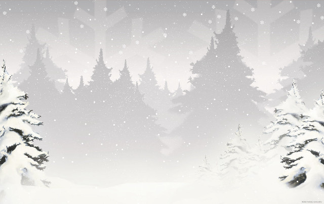 Snowy landscape trees snowflakes white free wallpaper for desktop - medium preview image