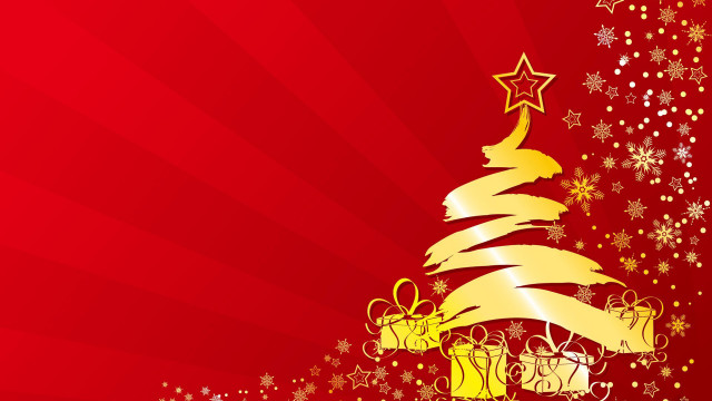Christmas tree presents star top free wallpaper for desktop - medium preview image