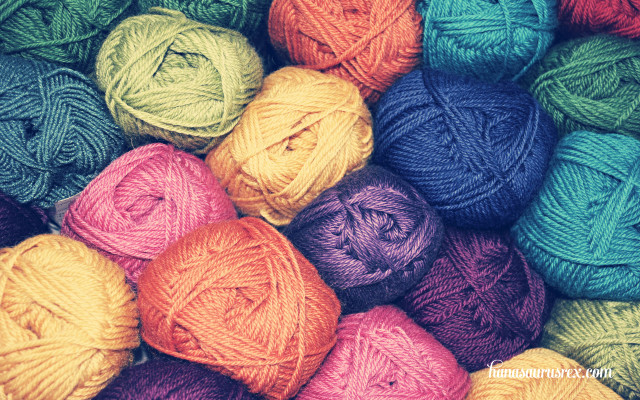 Yarn pile colorful background tabletop free wallpaper for desktop - medium preview image