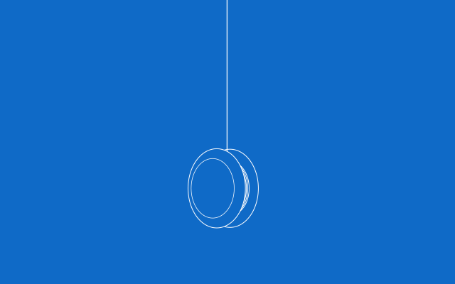 Hanging object blue background line free wallpaper for desktop - medium preview image